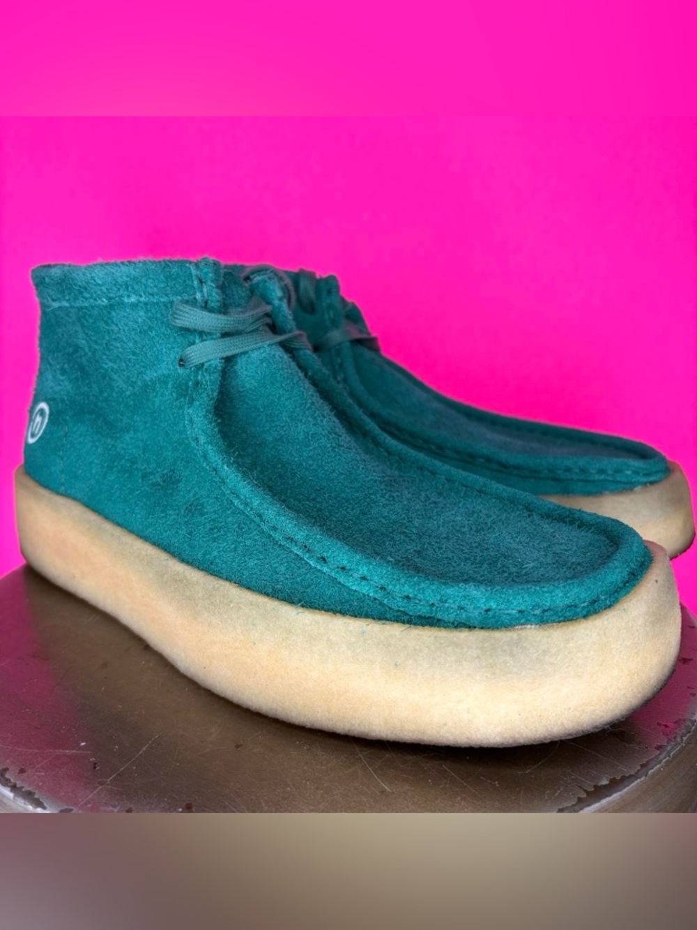 Clarks Originals x Hidden NY Green Suede Wallabee Cup Boots US 11
